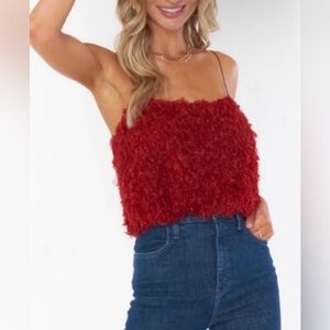 Show me your mumu red fur top